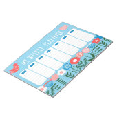 Bloemenweekplanner Notitieblok (Schuin)