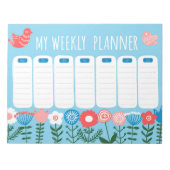 Bloemenweekplanner Notitieblok (Voorkant)