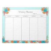 Bloemenweekplanner Notitieblok (Voorkant)