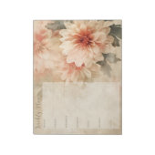 Bloemenweekplanner Persoonlijk briefpapier Notitieblok (Linkerzijde)