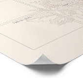 Bloemenweekschaafmachine afdrukbare sjabloon poster (Hoek)