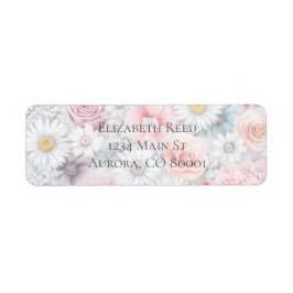Bloemenweelde Elegante Gedempte Klassieke Bloemmot Etiket