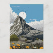 Bloemenweide Berg Briefkaart (Voorkant)
