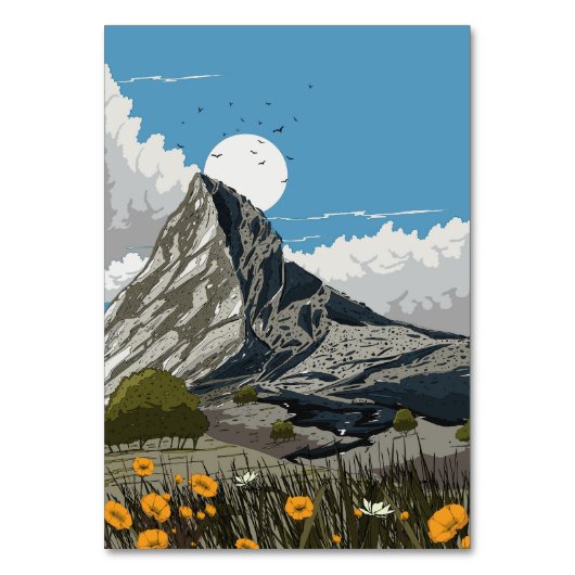 Bloemenweide Berg Kaart (Voorkant)