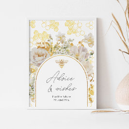 Bloemenweide bijen advies en wensen voor Passen ge Poster