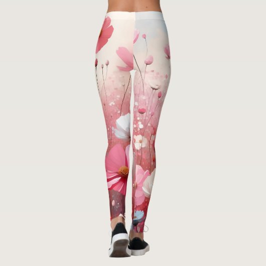 Bloemenweide esthetische  leggings (Achterkant)
