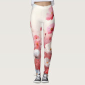 Bloemenweide esthetische  leggings (Voorkant)