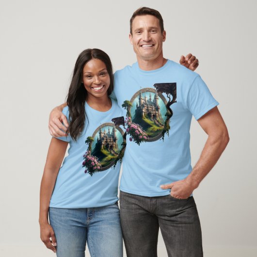 Bloemenweide Kasteel T-Shirt (2) (Unisex)