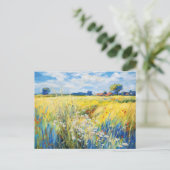 Bloemenweide langs de Havel-rivier Briefkaart (Staand voorkant)