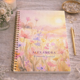 Bloemenweide  Persoonlijk Dankbaarheidsdagboek Notitieboek