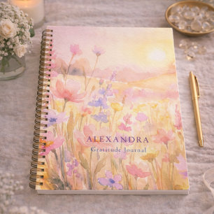 Bloemenweide Persoonlijk Dankbaarheidsdagboek Notitieboek