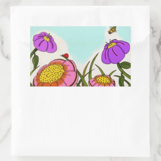 Bloemenweide Stickers (Tas)