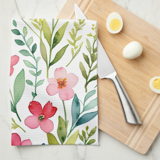Bloemenweide Theedoek (Quarter Fold)