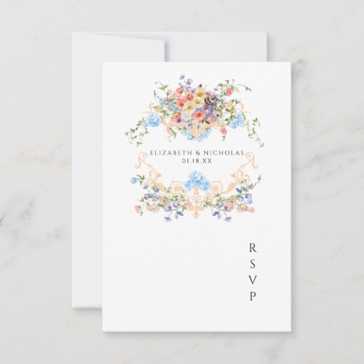 Bloemenweide | Trouwbloemen Wapen RSVP (Voorkant)