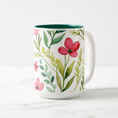 Bloemenweide Tweekleurige Koffiemok (Voorkant rechts)