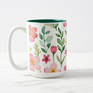 Bloemenweide Tweekleurige Koffiemok