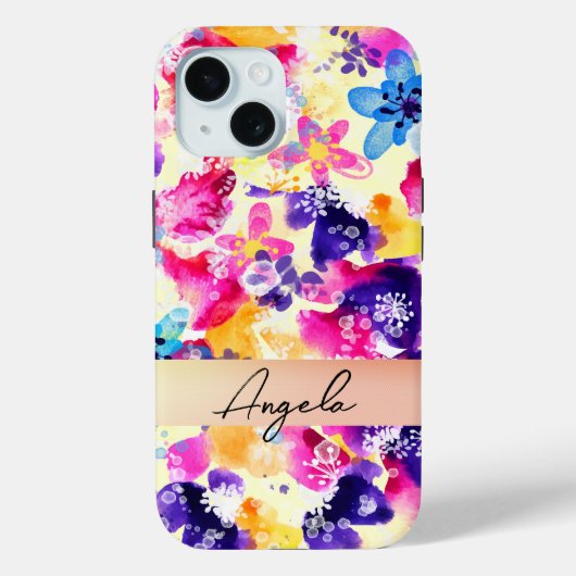 Bloemenweide Vervallen Bloemen Case-Mate iPhone Case (Achterkant)