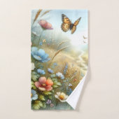 Bloemenweide Vlindertuin Bad Handdoek (Handdoek)