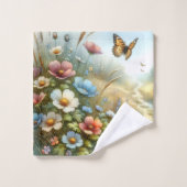 Bloemenweide Vlindertuin Bad Handdoek (Wasdoekje)