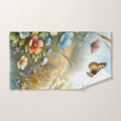 Bloemenweide Vlindertuin Bad Handdoek (Handdoek)