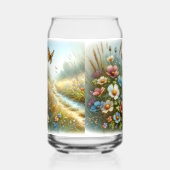 Bloemenweide Vlindertuin Blikvorm Glas (Rechts)