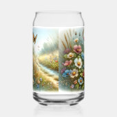 Bloemenweide Vlindertuin Blikvorm Glas (Links)