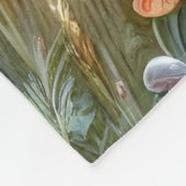 Bloemenweide Vlindertuin Fleece Deken (Hoek)