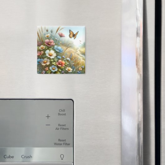 Bloemenweide Vlindertuin Magneet (Insitu (Koelkast))