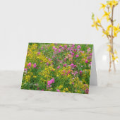 Bloemenwensenveld Kaart (Gele Bloem)