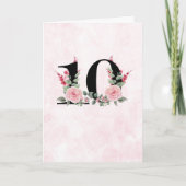 Bloemenwerk 10 - Jubileum Kaart (Voorkant)