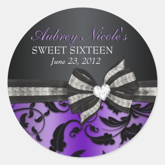 Bloemenwerveling Sweet Sixteen Sticker (Voorkant)