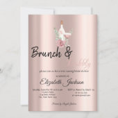 Bloemenwijn Brunch & Bubbly Roos Gold Kaart (Voorkant)