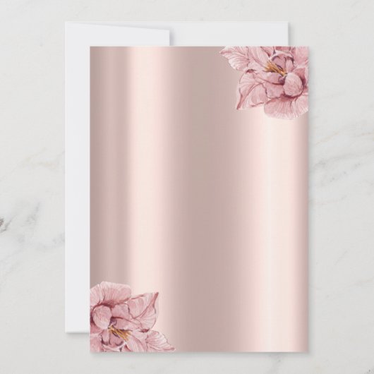 Bloemenwijn Brunch & Bubbly Roos Gold Kaart (Achterkant)