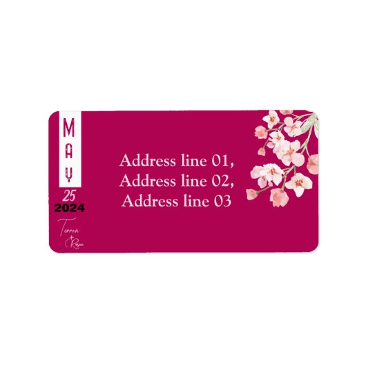 Bloemenwijn Etiket (Voorkant)