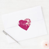 Bloemenwijn Hart Sticker (Envelop)