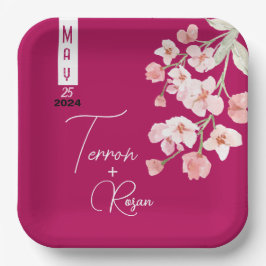 Bloemenwijn Papieren Bordje