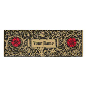  Bloemenwijnstok gepersonaliseerd Naambadge (Voorkant)