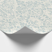 Bloemenwijnstokken Arabesque Blue en Ivory Decoupa Cadeaupapier (Hoek)
