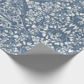 Bloemenwijnstokken Arabesque Navy Blue in Ivoor De Cadeaupapier (Hoek)