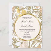 Bloemenwijnstokken bruiloft uitnodiging (Voorkant)
