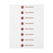 Bloemenwikkel rond Adresetiketten Adreslabel Wikkel (Vel)