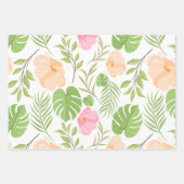 bloemenwikkelpapierstel | Elegante bloemenverpakki Inpakpapier Vel (Voorkant 2)