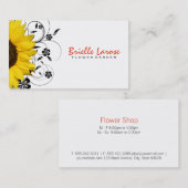 Bloemenwinkel II | Zonnebloem Visitekaartje (Voorkant / Achterkant)