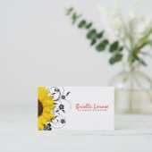 Bloemenwinkel II | Zonnebloem Visitekaartje (Staand voorkant)