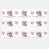 Bloemenwinkel Lavendel gepersonaliseerd Inpakpapier Vel (Voorkant 2)