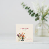 Bloemenwinkel Lelies Vierkante Visitekaartje (Staand voorkant)
