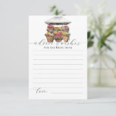 Bloemenwinkel Markt Vrijgezellenfeest Advies Spel  Kaart (Staand voorkant)