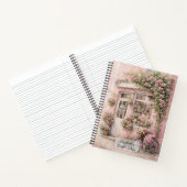 Bloemenwinkel met fiets notitieboek (Binnen)