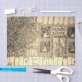 Bloemenwinkel sepia tissuepapier (Craft)