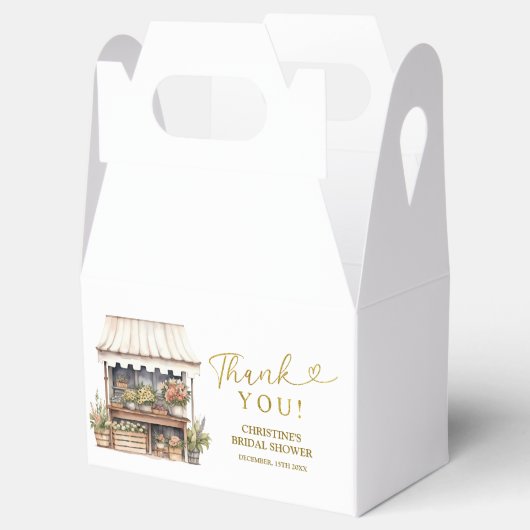 Bloemenwinkel Vrijgezellenfeest gunstbox Bedankdoosjes (Geopend)